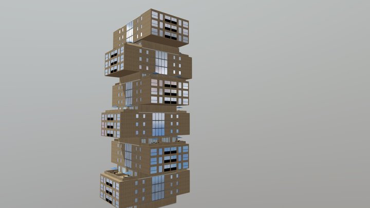 Edifico  CLT(cross laminated timber) 3D Model