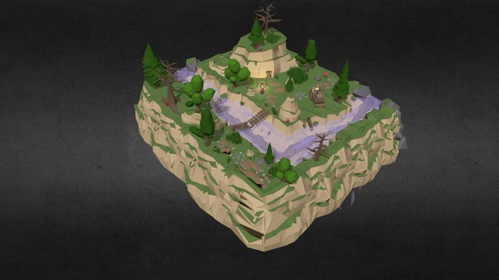 Adventure scene 3D Model