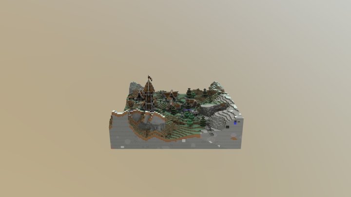 Dwarf Town 3D Model