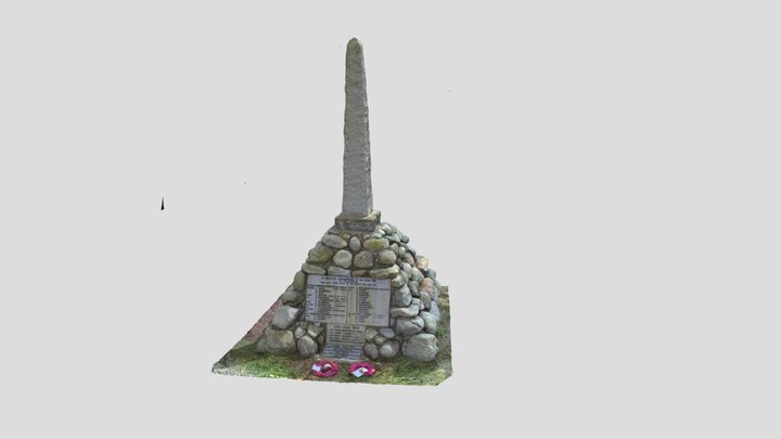 Tomatin War Memorial 3D Model