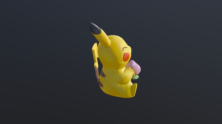 Pikachou1 SD 3D Model