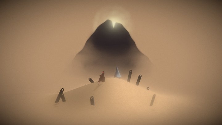 Journey: The White-Robed Traveler 3D Model