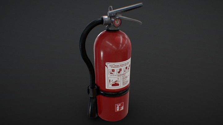 Fire Extinguisher 3D Model