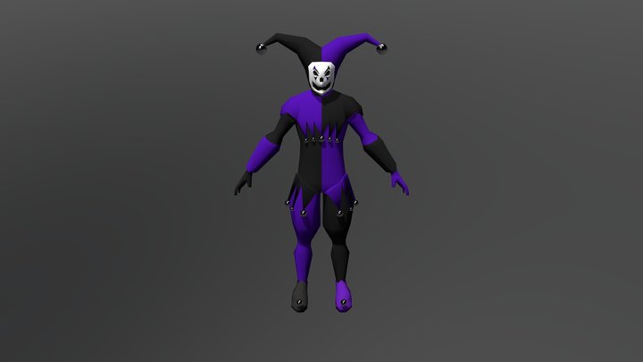 Jester not rigged 3D Model