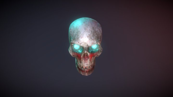 The bloody skull 3D Model
