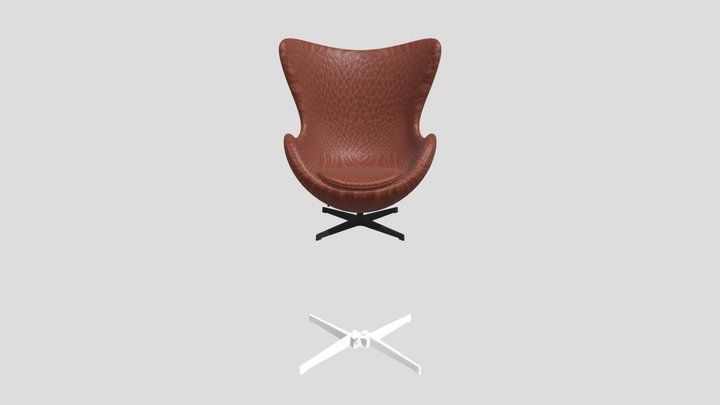 3D Model Egg Chair 3D Model