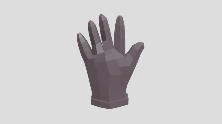 glove low poly 3D Model