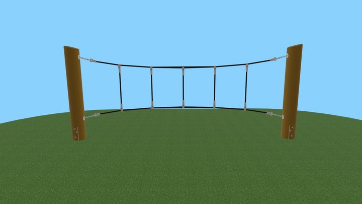Slackline 3D Model
