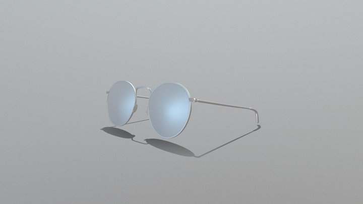 Hipster glasses eyewear spectacles 3D Model