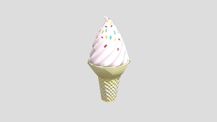 icecream lowpoly model 3D Model
