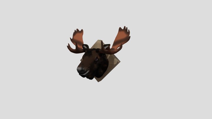 Elk trophy 3D Model