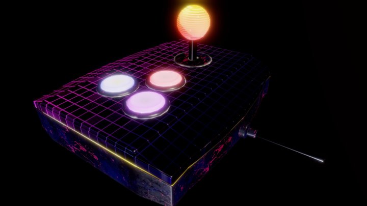 AAC202 Surfacing Arcade Stick - Justine Toledo 3D Model