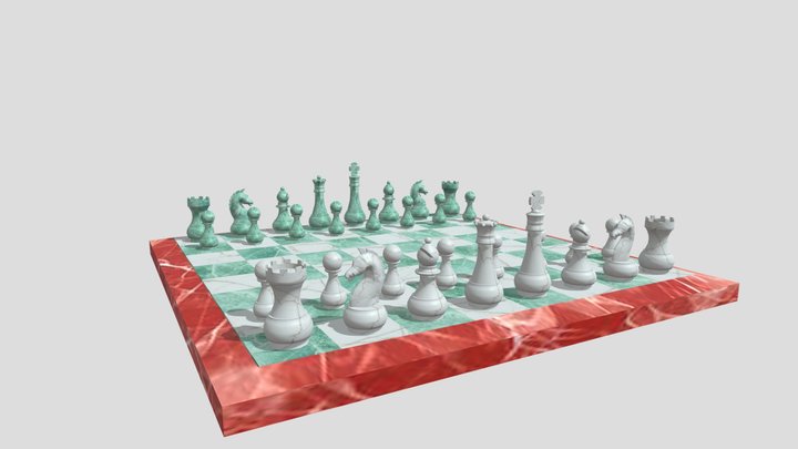 Chess  Board 3D Model