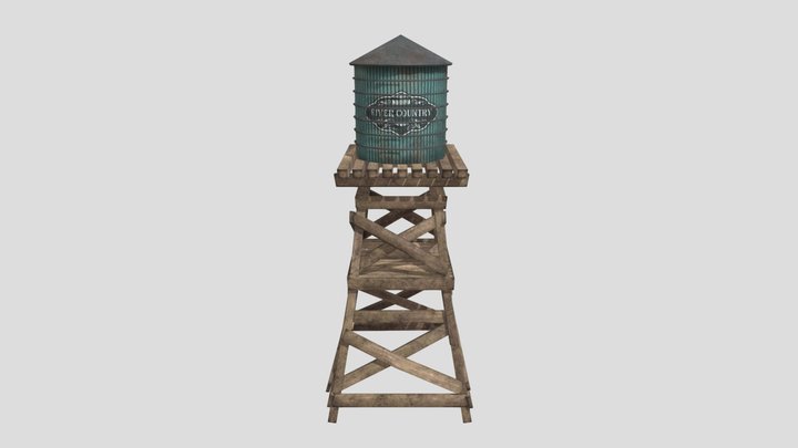 Western Water tower 3D Model