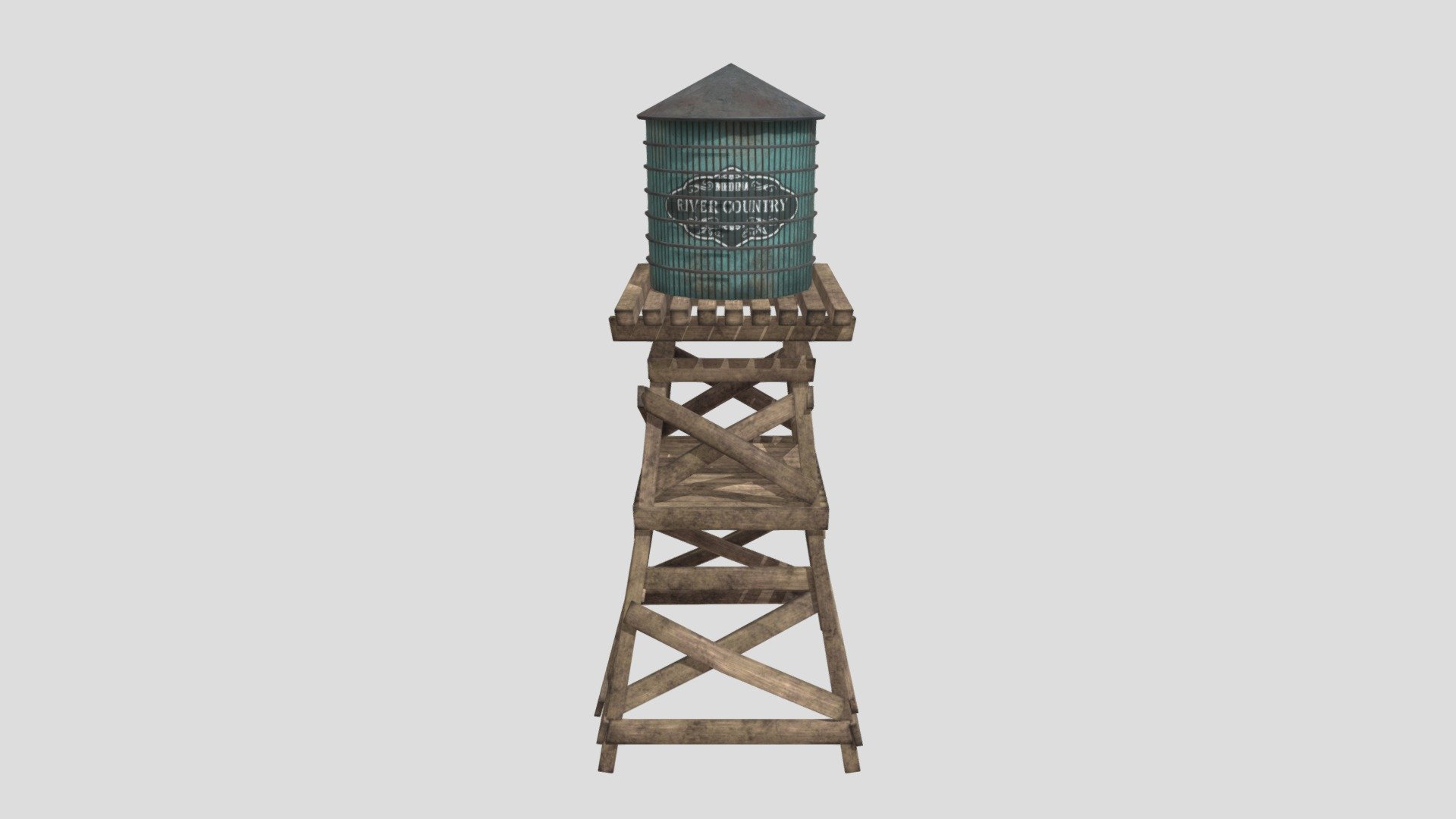 Western Water tower - 3D model by Francesco Quarta (@francesco.quarta ...