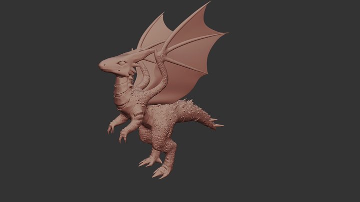 Dragon of the Dunes 3D Model