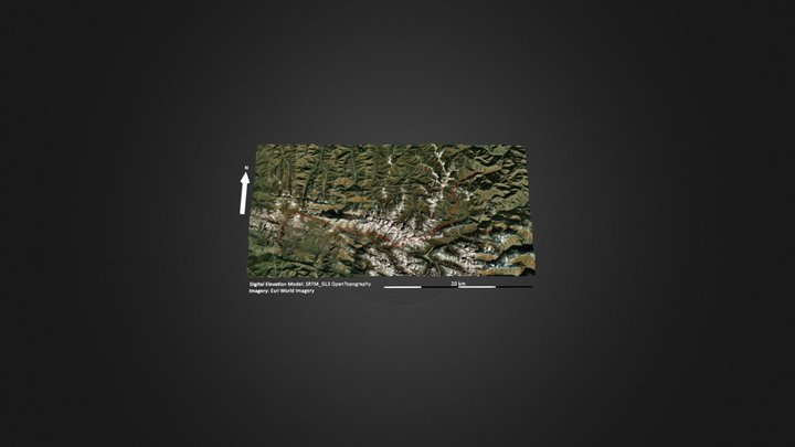 扎尕那穿越（南线） – Kostenloses 3D-Modell STL