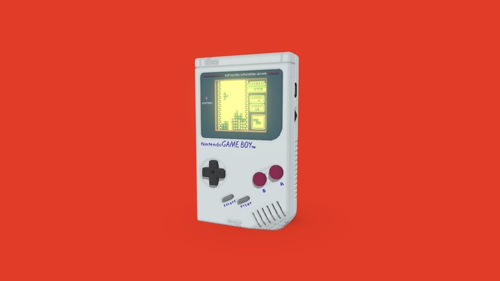 Original Nintendo Game Boy Remake 3D Model