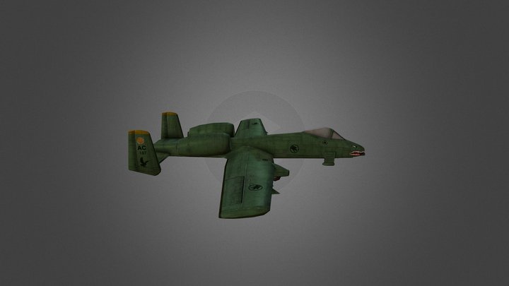 A10 Warthog 3D Model