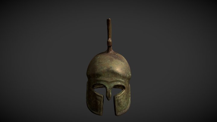 Casco Myrmidon Griego 3D Model