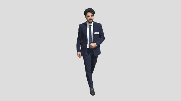 Executive In A Navy Suit – Kostenloses 3D-Modell STL