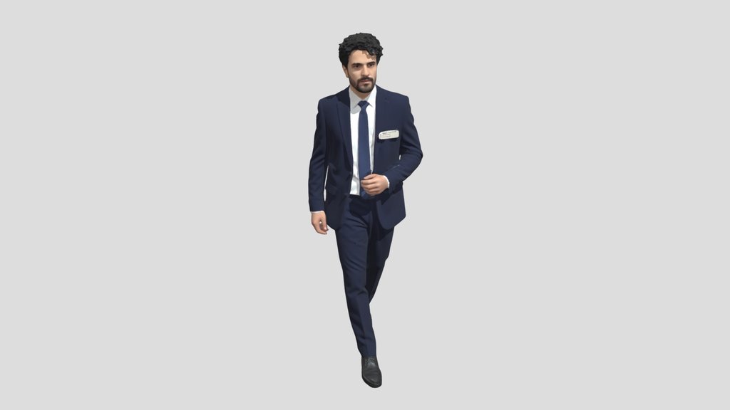 Executive In A Navy Suit