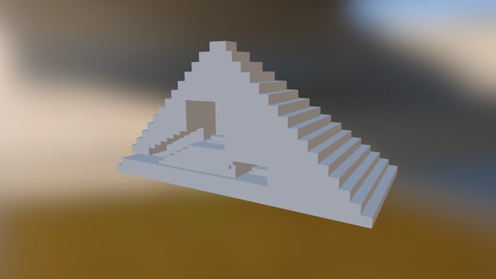 Egyptian Pyramid (cut view) 3D Model