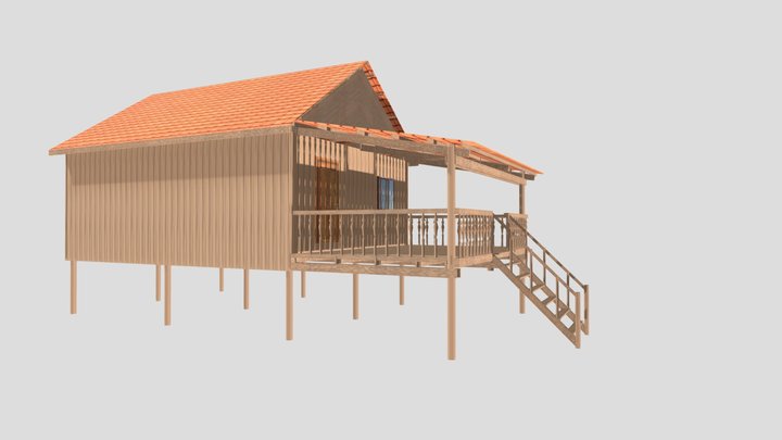 House Khmer 3D Model