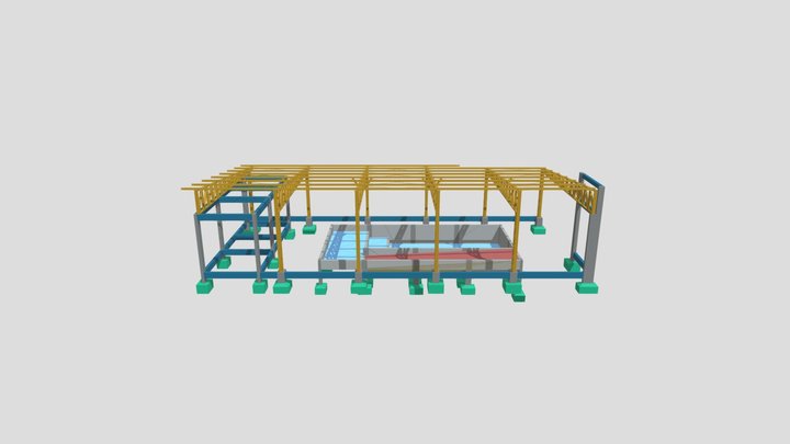 3D ESTRUTURAL DE CONCRETO 3D Model