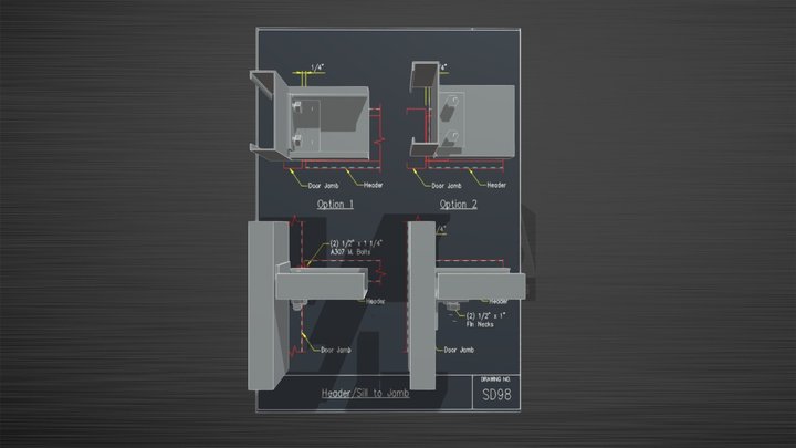 SD98 Detail Drawing 3D Model