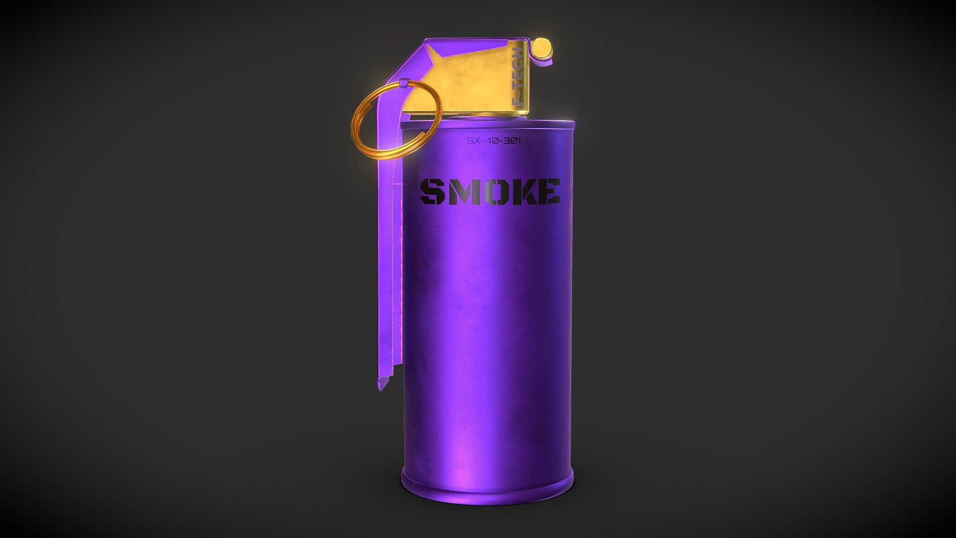 Modern Smoke Grenade V1 Download Free 3D model by KJ (kj3dx