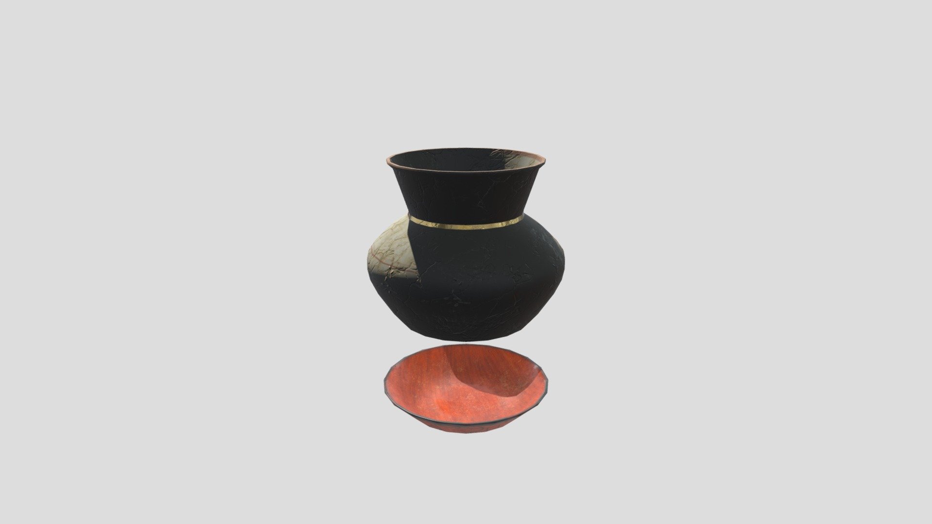 Vase and plate