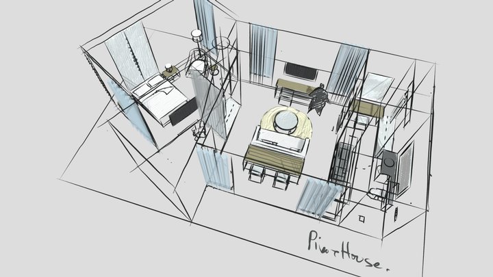 Pivot House 3D Model