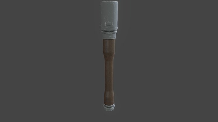 Stick Grenade 3D Model