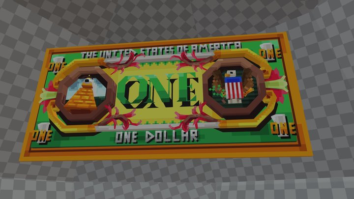 One doller bill 3D Model