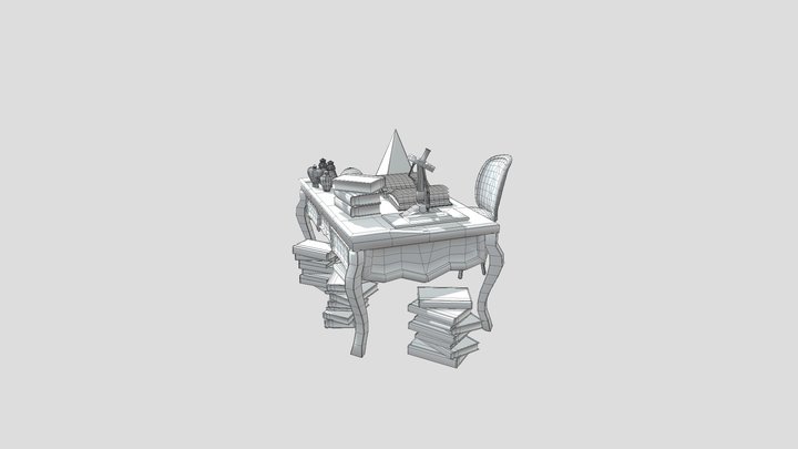 TABLE AND CHAIR 3D Model