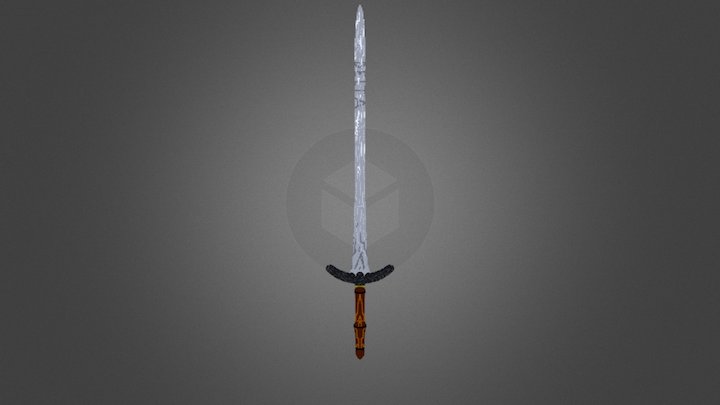 Warrrior Sword - Minecraft 3D Model