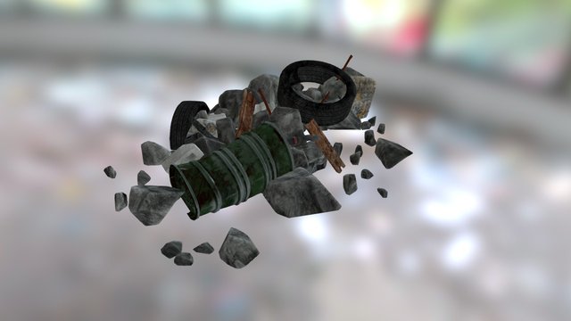 Rubble Pile 3D Model