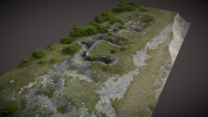 Trenches on the coast 3D Model