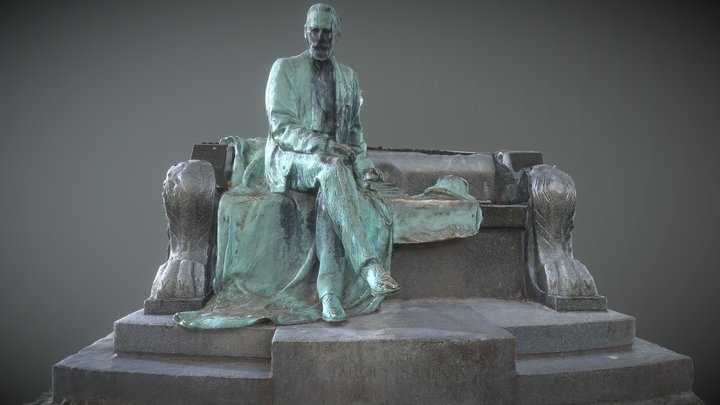 Károlyi Sándor count's statue 3D Model