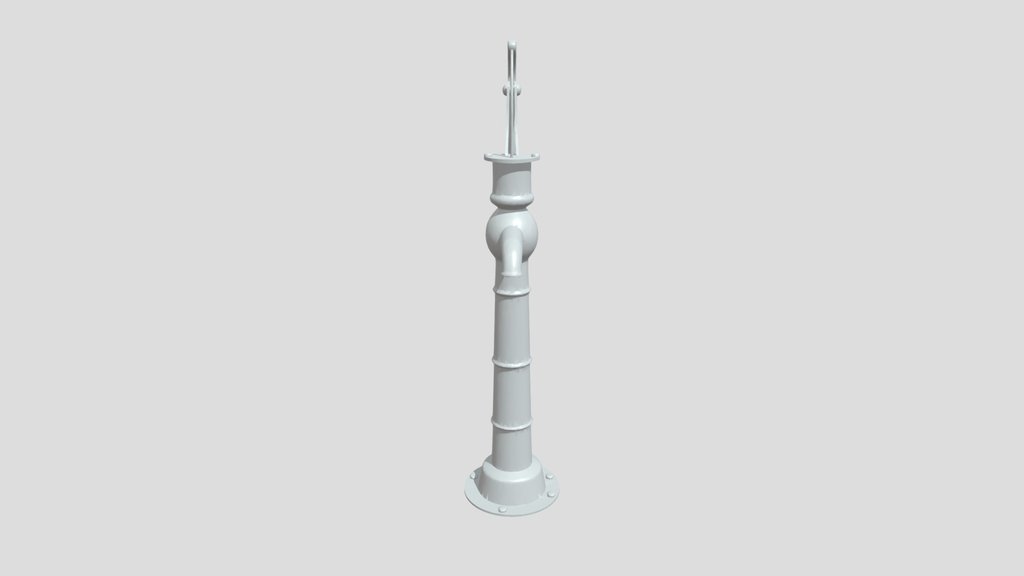 Old-fashioned manual water pump