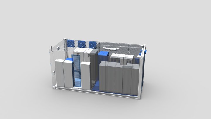 BESS - 20FT Container - Ancillary Equipment 3D Model