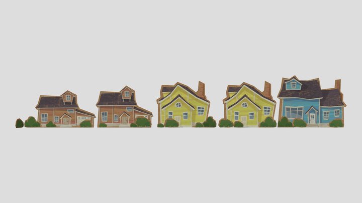 Hello Neighbor Search and Rescue House Cutouts 3D Model