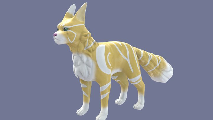 Stylized Cat Sculpt 3D Model