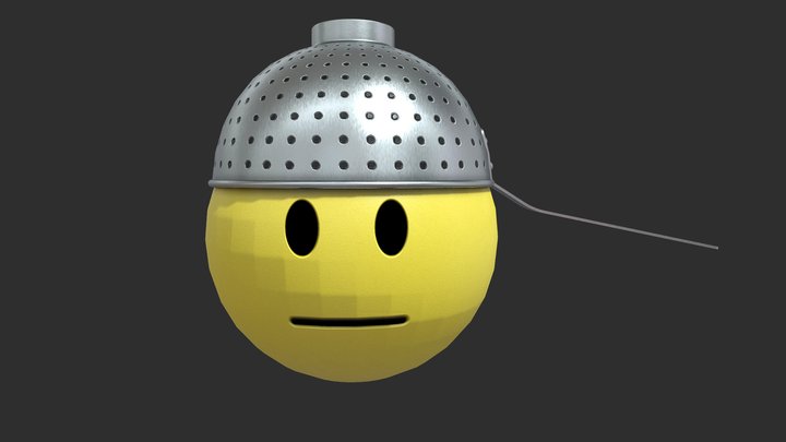 Emoji: a head with colander. – Modello 3D gratuito STL