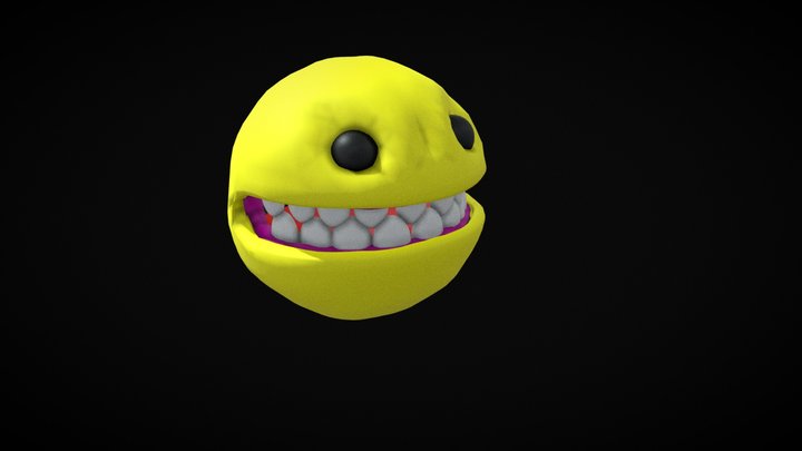 Pack Man Creepy 3D Model