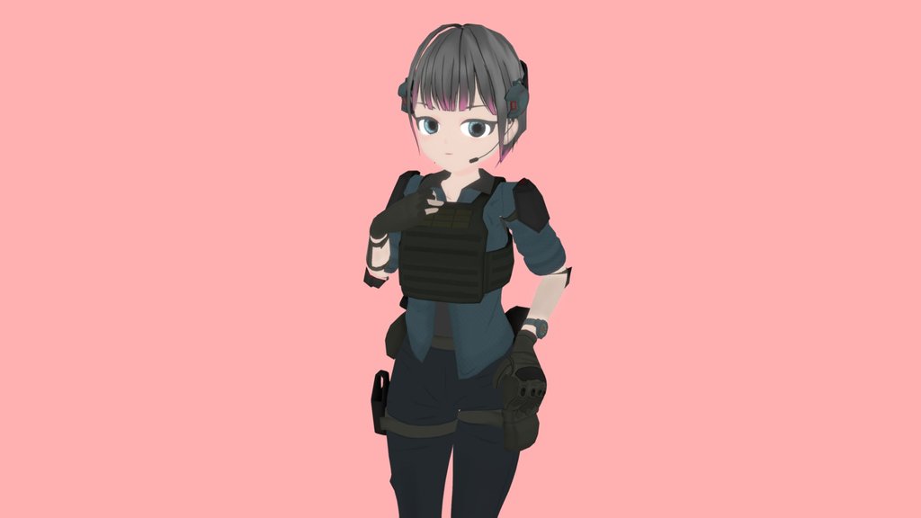 Game Ready Low Poly Tactical Character