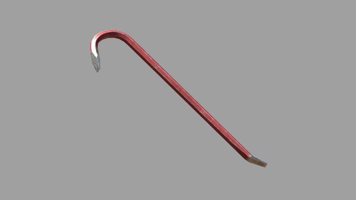 Half-Life Crowbar 3D Model