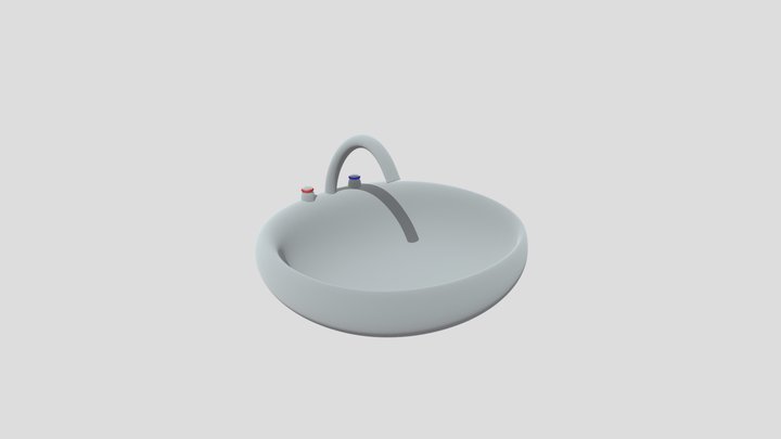 Realistic Sink 3D Model