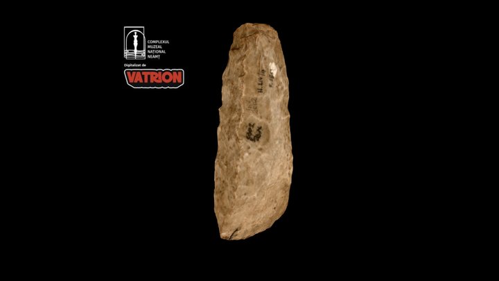 Topor de silex / Flint axe 3D Model